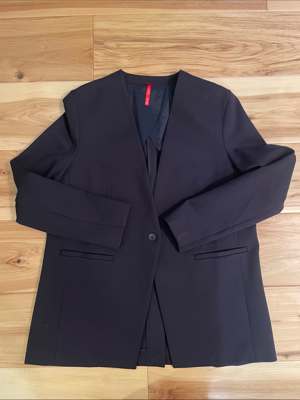 SPANX Women’s Black Single-Button Longline Blazer